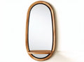 Spiegel met houten lijst en schap 60 x 30 x 5cm voor wanddecoratie