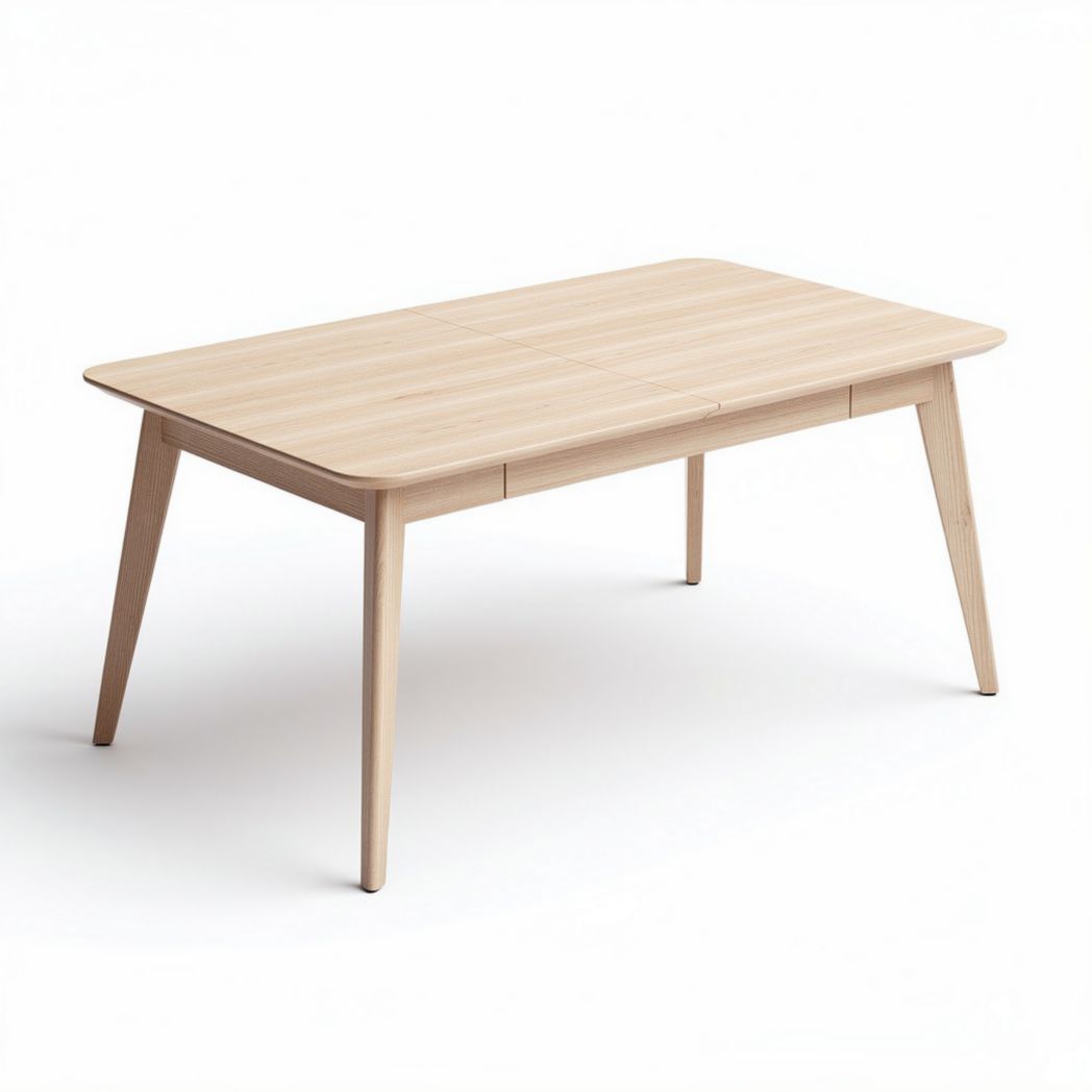 Houten eetkamertafel 150 x 75 x 75cm met lades en Scandinavisch ontwerp